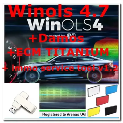 Winols 4.7 Full Activated immo tool Windows 7 10 11 No Need Vmware Multi-language +2021 Damos +ECM TITANIUM+ IMMO SERVICE Tool