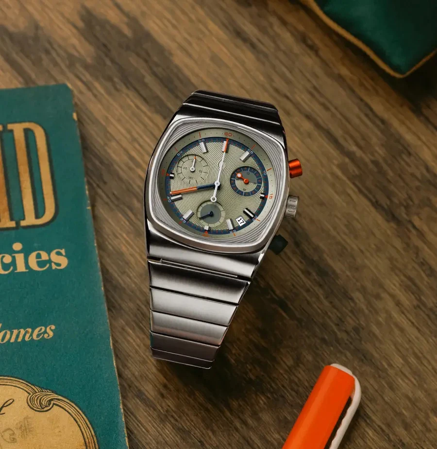 CILOA quartz square man watch vintage automatic luxury men
