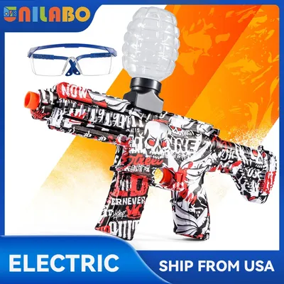 M416 Electric Gel Ball Blaster Toy Gun, Rechargeable & Reusable, Automatic Outdoor Toys for Team Activities, Perfect Gift for Bi