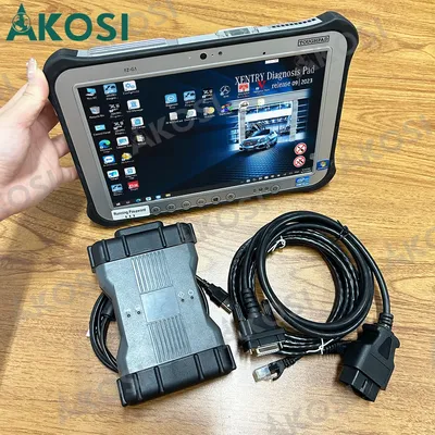FZ G1 tablet+NEW sd Connect C6 DOIP WIFI MB Star C6 Xentry das wis epc V CI Support MB Fuso CAN BUS Diagnostic Tool