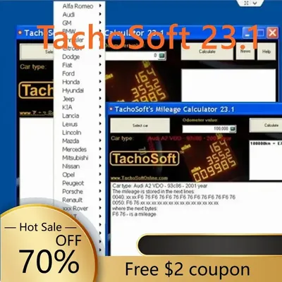 2025 Hot Sale TachoSoft Mileage Calculator 23.1 with license Cracked - Full Version Support Many Car Brands Auto Repair Software