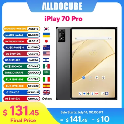ALLDOCUBE iPlay 70 Pro Tablets 10.95 inch 2.5K 60Hz Display Helio G99 Octa 6GB+10GB RAM 256GB ROM Tablet PC 4G LET WiFi 7000mAh
