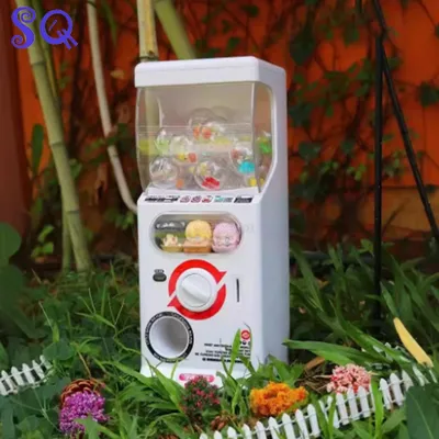 Mini Gachapon Machine Arcade Gum Capsule Toy Candy Machine Vending Machine Sliding Door Gachapon Machine