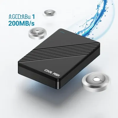 2TB USB3.0 Gaming Hard Drive 200MB/s - Portable HDD for PS4/Xbox/PC & 4K Video Storage with Auto-Sync Multi-Device Compatibility