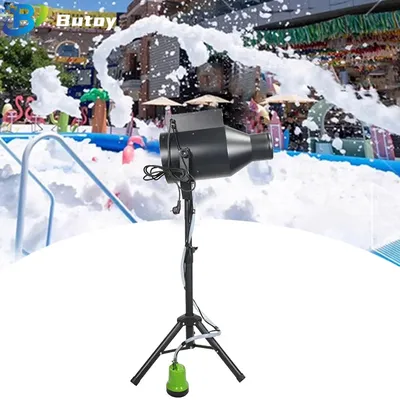 1000W Small Foam Machine Summer Pool Bubble Cannon Blower Sprayer Foam Making Machine for Outdoor Swimming Party Kids Water Park