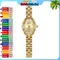 BERNY Gold Watch for Women Ladies Wristwatch Gold Quartz Jewelry Bracelet Set Minimalist Watch Multicolor Small Ladies Watches
