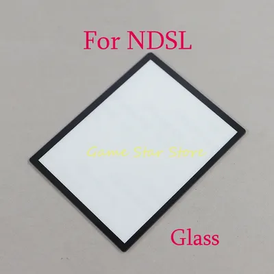 2pcs Top Upper LCD Screen Cover Glass Lens Replacement For Nintendo DS Lite For NDSL Game Console