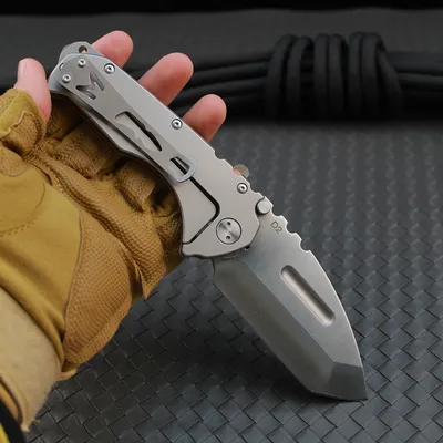 D2 steel high hardness sharp camping knife sharp heavy knife portable folding knife wilderness knife