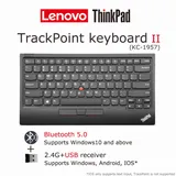 Lenovo ThinkPad TrackPoint Keyboard 2 II Dual-mode Bluetooth 2.4G Wireless Windows Android iOS For PC Tablet Laptop 500mAh