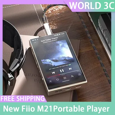 Fiio M21 Portable Music Player Intelligent Bluetooth Hifi Player Mp3 5.0 Inch Hd Lossless Custom 4000mah Dual Output Interface