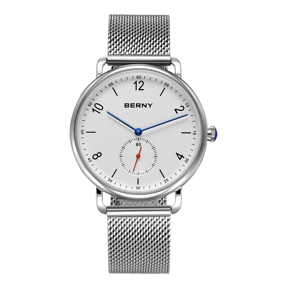 BERNY Men Watch Quartz Wristwatch for Men Simple Ultra-thin Dial Men