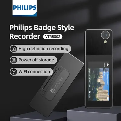 Philips Original Mini Body Worn Camera 64GB/128GB 1296P WIFI Cameras VTR8002