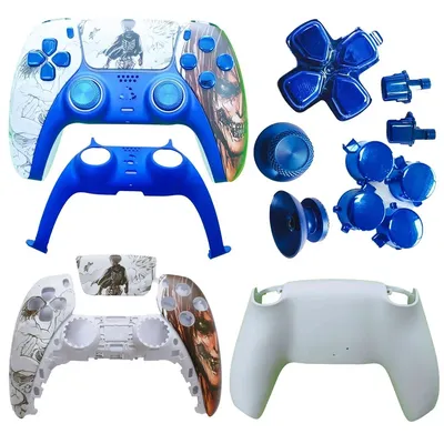 Red Blule Limited Back Front Shell For PS5 Controller Replacement Housing Case With Touchpad Cover For BDM-010/020/030/040/050
