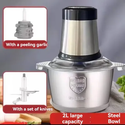 Garlic Peeling Machine Household Small Multi-functional Electric Garlic Pepper Chopped Blender Meat Grinder Food Processor