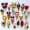 Handmade Painted Strawberry Milk Chocolate Ice Cream 3D Fridge Magnets Tourism Souvenirs Refrigerator Magnetic Stickers Gift