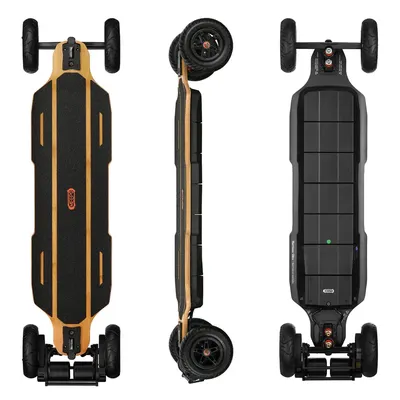 MEEPO Hurricane 2-in-1 Bamboo Pro Electric Skateboard, 7000W 32mph 31mi, Belt Drive 2.8h Charge, 175mm Tires - Adults