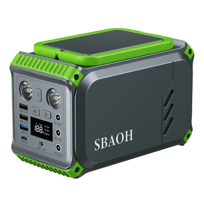 SBAOH Portable Power Station,148Wh 200 W Solar Generator,Emergency Power Supply Home Battery Backup for Camping
