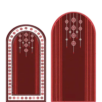 Mehofond Red Bohemian Style Arched Backdrop Cover Double-sided Cover for Kids Teens Adults Flower Chiara Background Photo Studio