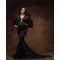 Black Mermaid Maternity Dress for Photoshoot V Neck Long Sleeves Pregnant Gowns Gala Robes Dressing Wear Babyshower Customized