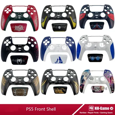 Replacement Front Shell For PS5 Controller BDM-010/020/030/040/050 Housing Shell Touchpad Cover decorative strips