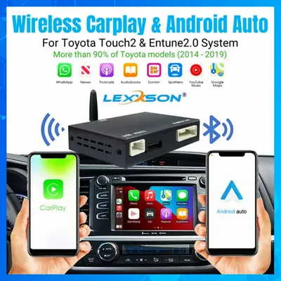 For Apple Carplay Android Auto for Toyota Touch2 Entune 2.0 Highlander Tundra Sienna Prius Yaris Camry CHR Module Multimedia