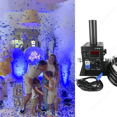 Gender Reveal New Idear Pink Or Blue Boy Girl Baby Shower Led Co2 Disco Jet Fog Machine Stage Effects Party Decoration Dmx Dj FX