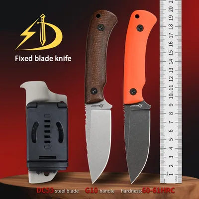 SDOKEDC Fixed Blade Knife DC53 Steel G10 Handle Camping Knife Edc Multitool Utility Knife Box Cutter Outdoor Mens Gifts