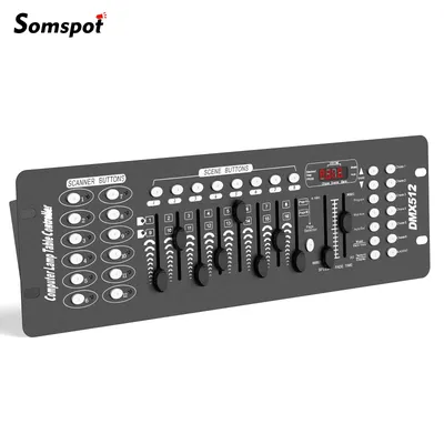 Somspot 192 DMX Controller DJ Equipment DMX 512 Grand Console Stage Lighting Controller For Par Light Moving Head Clubs Concerts