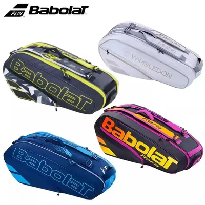 Original Babolat Tennis Backpack Wimbledon RAFA/RH6 PURE WIM Tennis Racket Bag With Shoe Compartment Padel Racket Backpack