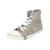 Sneaker MUSTANG SHOES "Mustang Shoes Sneaker Lederimitat/Textil", Damen, Gr. 40, bunt (grau, silber), Lederimitat, Textil, casual, Schuhe