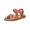 Riemchensandale MUSTANG SHOES "Mustang Shoes Sandalen Lederimitat", Damen, Gr. 37, braun (cognac), Lederimitat, casual, Schuhe