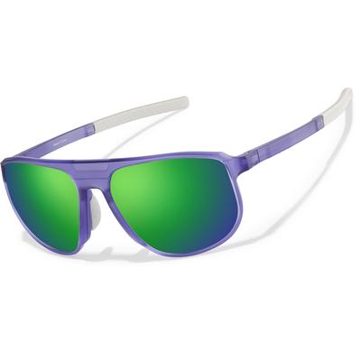 Zenni Men's Aviator Glasses Purple Plastic Full Rim Frame