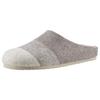Clog ANISTON SHOES "Panal", Damen, Gr. 42, grau (taupe, beige meliert), Textil, gestreift, klassisch, Schuhe, Hausschuh, Homeslipper in Patchwork-Optik
