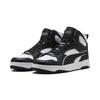 Sneaker PUMA "RBD BREAK MID", Gr. 46, schwarz-weiß (puma weiß, puma schwarz, puma weiß), Leder, mehrfarbig, sportlich, Schuhe