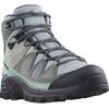 Wanderschuh SALOMON "QUEST ROVE GORE-TEX W", Gr. 40,5, grau (grau, mint), Leder, Textil, sportlich, Schuhe, Wasserdicht