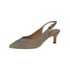Slingpumps PETER KAISER "Peter Kaiser Pumps Textil", Damen, Gr. 38,5, beige (sand), Textil, elegant, Schuhe