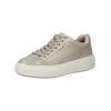 Sneaker TAMARIS "Tamaris Sneaker Leder", Damen, Gr. 39, beige (champagne), Leder, casual, Schuhe