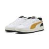 Sneaker PUMA "Court Classico Sneakers Erwachsene", Gr. 47, weiß archive gold schwarz gelb, Obermaterial: Synthetik, Textil; Futter: Textil; Innensohle: Textil; Laufsohle: Gummi, Schuhe