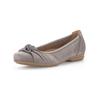 Ballerina GABOR COMFORT "Gabor Comfort Ballerinas Nubukleder", Damen, Gr. 40, fumo, Nubukleder, casual, Schuhe