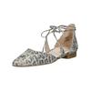 Ballerina PAUL GREEN "Paul Green Ballerinas Veloursleder", Damen, Gr. 40,5, braun (leopard), Veloursleder, casual, Schuhe