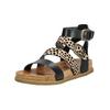 Schaftsandalette BLOWFISH "Blowfish Sandalen Lederimitat", Damen, Gr. 37, beige (beige, schwarz), Lederimitat, casual, Schuhe