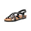 Riemchensandale IGI & CO "IGI & CO Sandalen Leder", Damen, Gr. 38, schwarz (schwarz, schwarz), Leder, casual, Schuhe