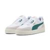 Sneaker PUMA "Shuffle Downtown Sneakers Erwachsene", Gr. 36, weiß wild grün vapor gray, Obermaterial: Textil, Synthetik, Kuhleder; Futter: Textil; Innensohle: Textil; Laufsohle: Gummi, Schuhe