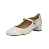 Pumps HÖGL "Högl Pumps Leder", Damen, Gr. 41, beige (creme), Leder, casual, Schuhe