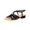 Riemchensandale PAUL GREEN "Paul Green Sandalen Leder", Damen, Gr. 39, blau, Leder, casual, Schuhe
