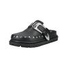 Pantolette STEVE MADDEN "STEVE MADDEN Pantoletten Leder", Damen, Gr. 40, schwarz, Leder, casual, Schuhe