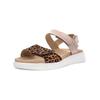 Riemchensandale ARA "Ara Sandalen Leder", Damen, Gr. 38, gold, Leder, casual, Schuhe