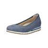 Ballerina GABOR COMFORT "Gabor Comfort Ballerinas Nubukleder", Damen, Gr. 39, blau, Nubukleder, casual, Schuhe
