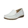 Mokassin GABOR COMFORT "Gabor Comfort Mokassin Leder", Damen, Gr. 42, weiß, Leder, casual, Schuhe