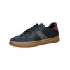Sneaker GEOX "Geox Sneaker Leder", Herren, Gr. 43, blau (navy), Leder, casual, Schuhe